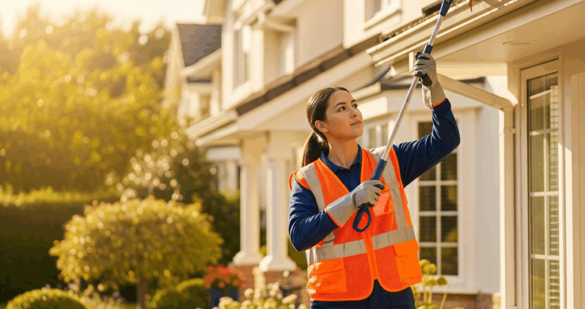 Kleen Geek team performing residential cleaning, window cleaning, and gutter cleaning in Carleton Place