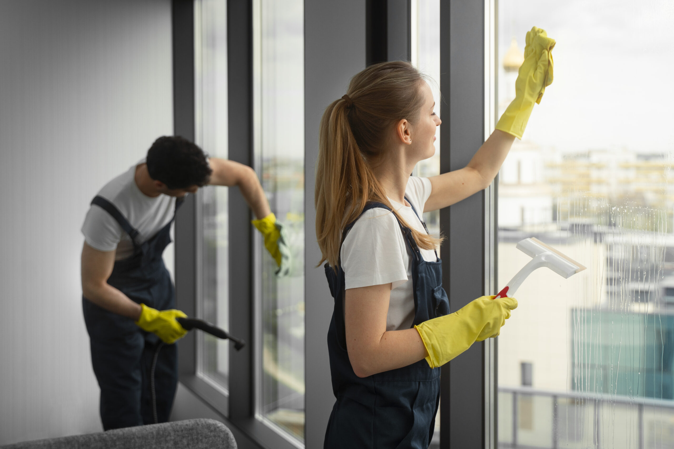 Professional window cleaning in Kanata by KleenGeek technician